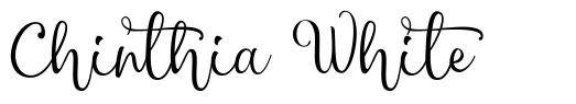 Chinthia White font