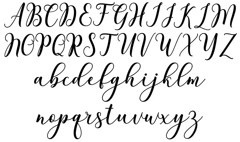 Chintiya Script font Örnekler