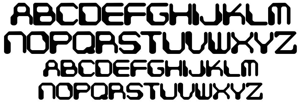 Chintzy CPU BRK font specimens