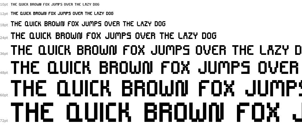 Chip Tunes font Waterfall