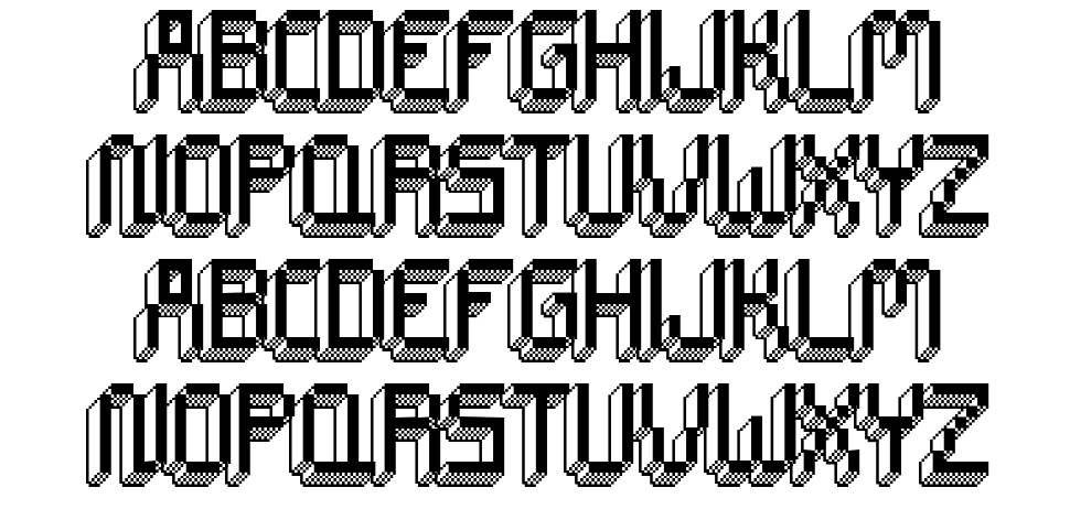 CHIP TUNES SHADOWS font Örnekler