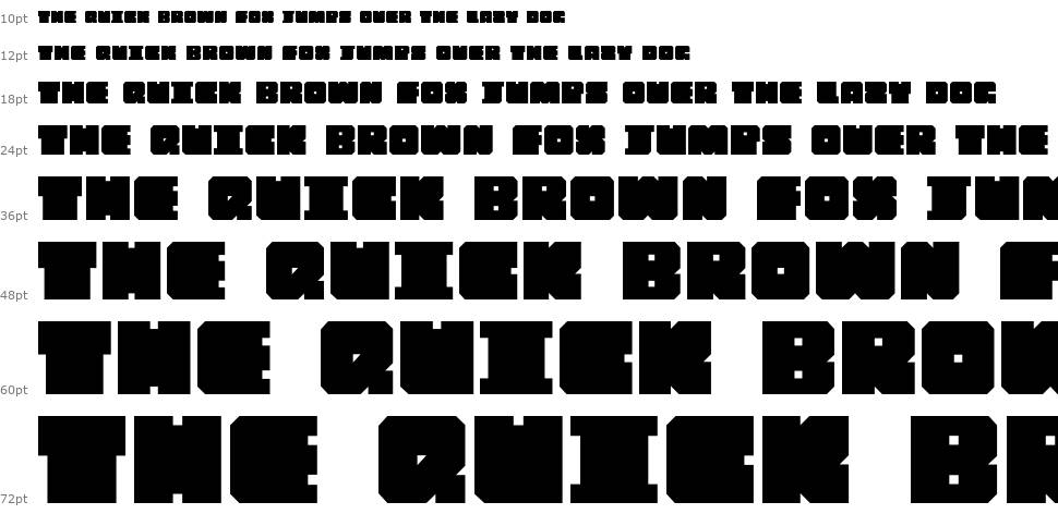 Chipblocked font Şelale