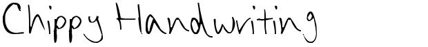 Chippy Handwriting