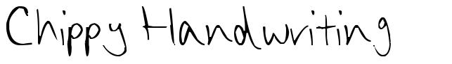 Chippy Handwriting шрифт