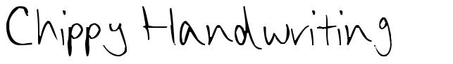 Chippy Handwriting schriftart