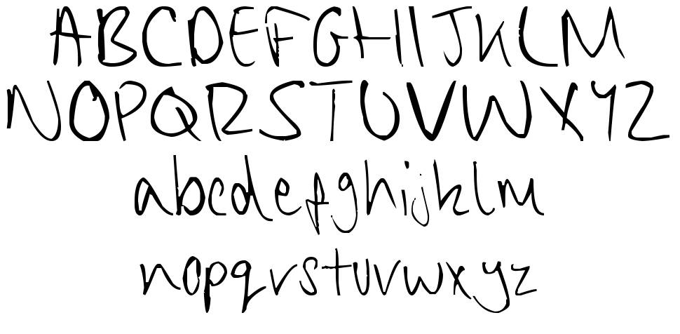 Chippy Handwriting schriftart vorschau