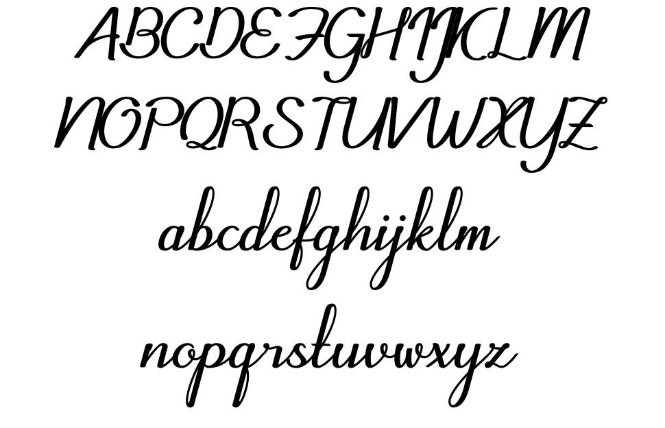 Chiqua font Örnekler