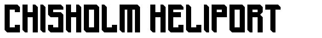 Chisholm Heliport шрифт