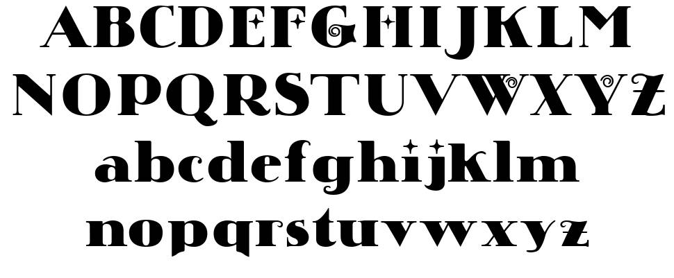 Chistoso font Örnekler