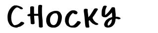 Chocky шрифт
