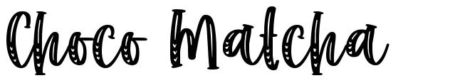 Choco Matcha шрифт