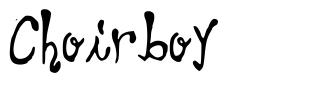 Choirboy font