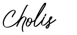 Cholis шрифт