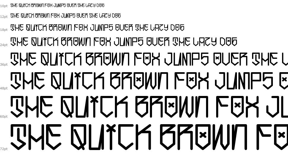 Cholo Letters шрифт Водопад