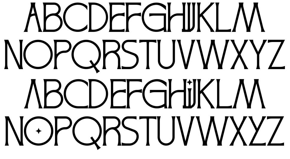 Cholvine font specimens