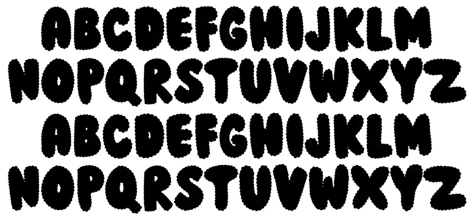 Chomolo font specimens