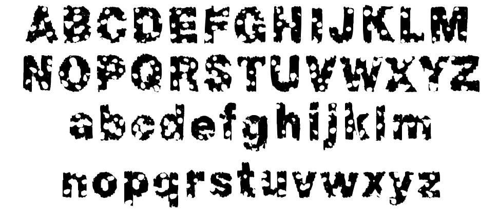 Chonky font specimens