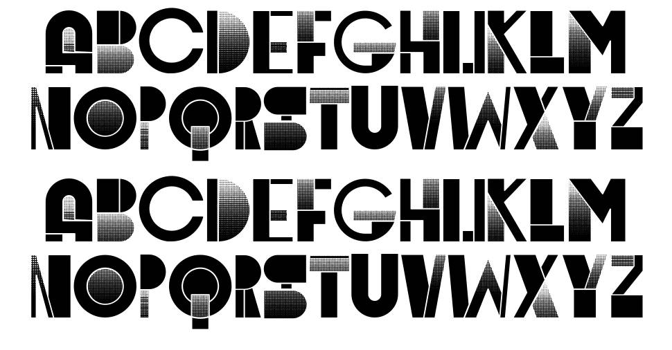 Chop font specimens