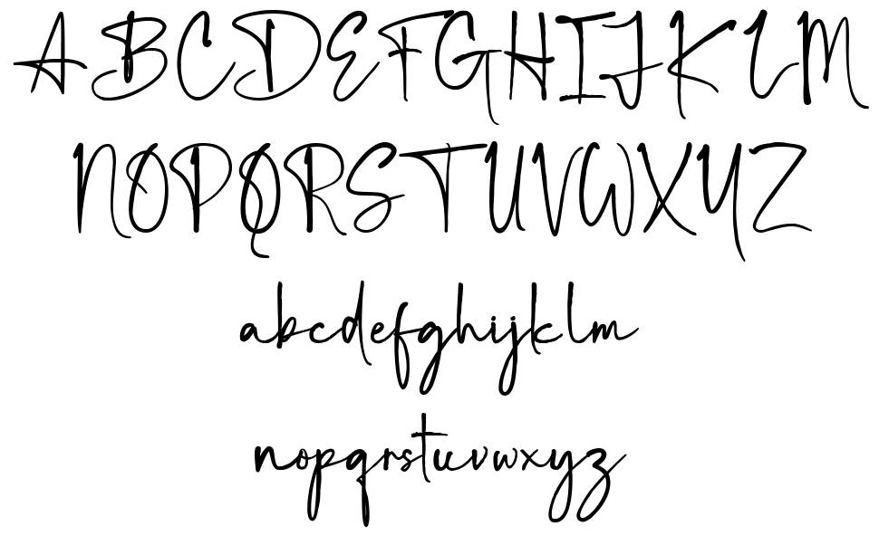 Chorettan font Örnekler