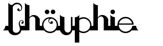 Chouphie шрифт