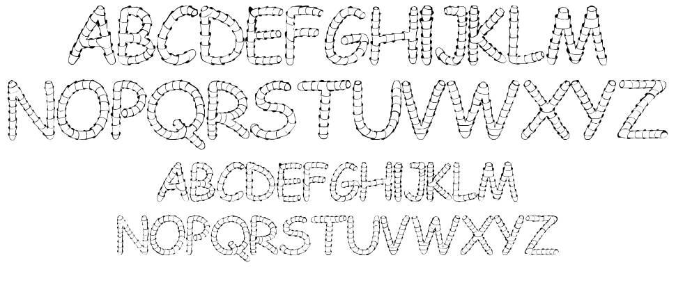 Chowes font specimens