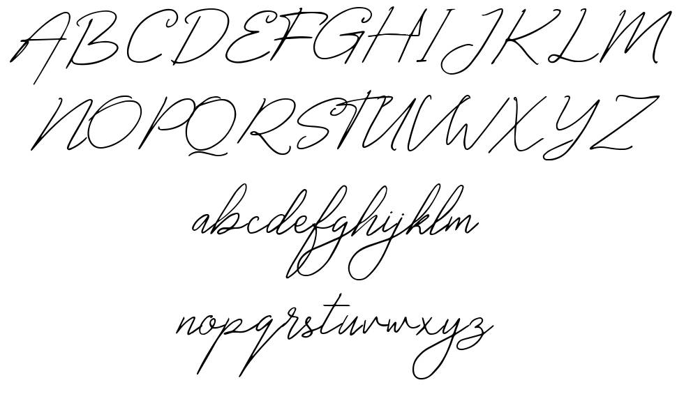 Chowgant Signature font I campioni