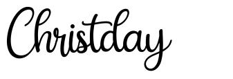 Christday font