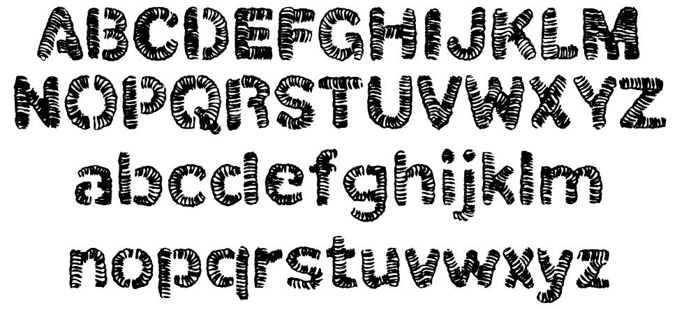 Christel Line Black font Örnekler