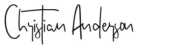 Christian Anderson font