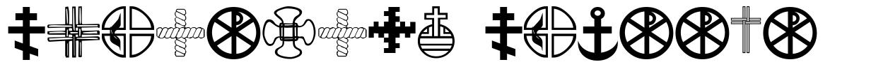 Christian Crosses шрифт