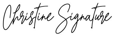 Christine Signature font