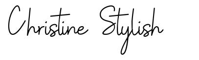 Christine Stylish 字形