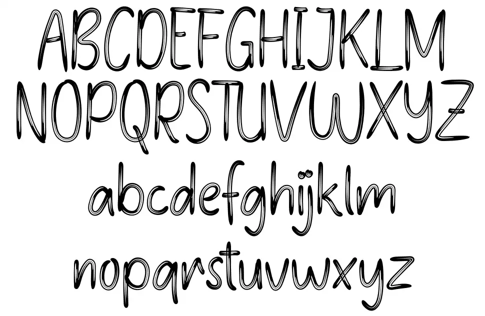 Christmas Holidayfont specimens
