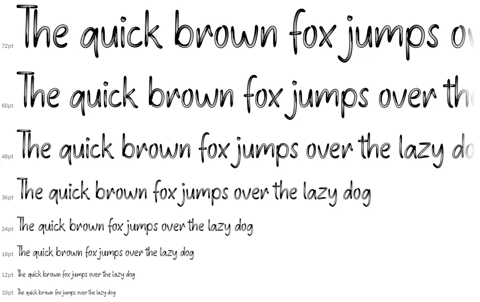 Christmas Holidayfont waterfall