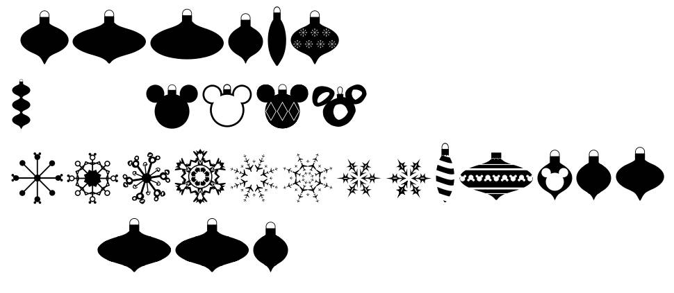 Christmas Mouse font Örnekler
