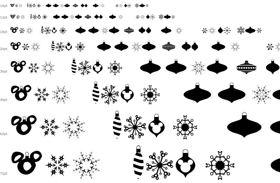 Christmas Mouse font Şelale