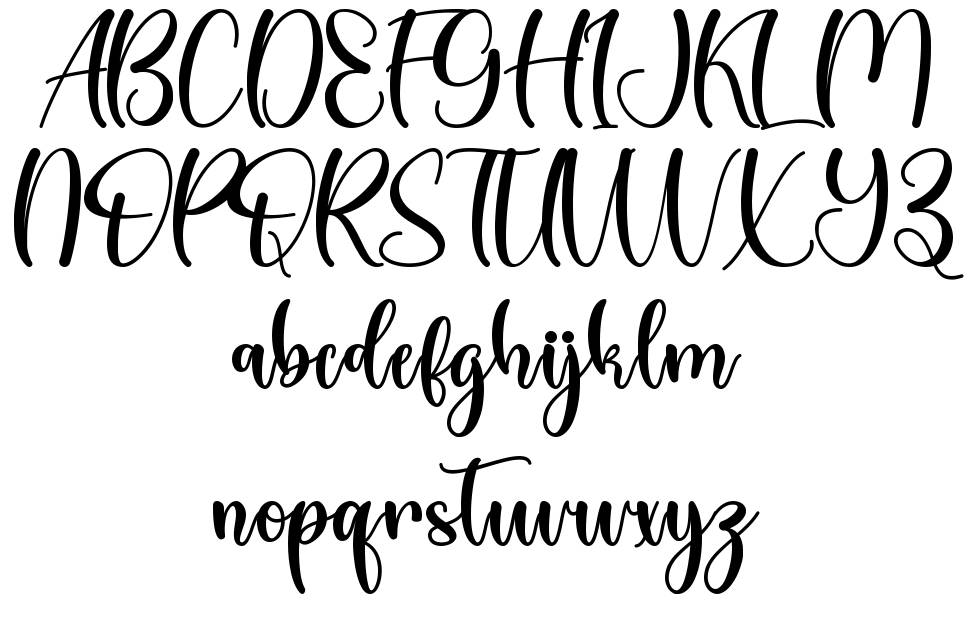 Christmas Style font Örnekler