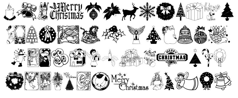 Christmas Time font specimens