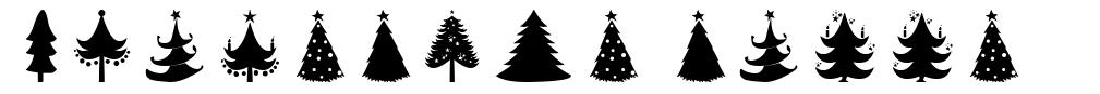Christmas Trees písmo