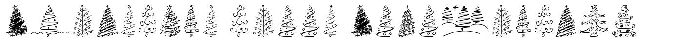 Christmas Trees Celebration 字形