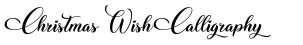 Christmas Wish Calligraphy फॉन्ट