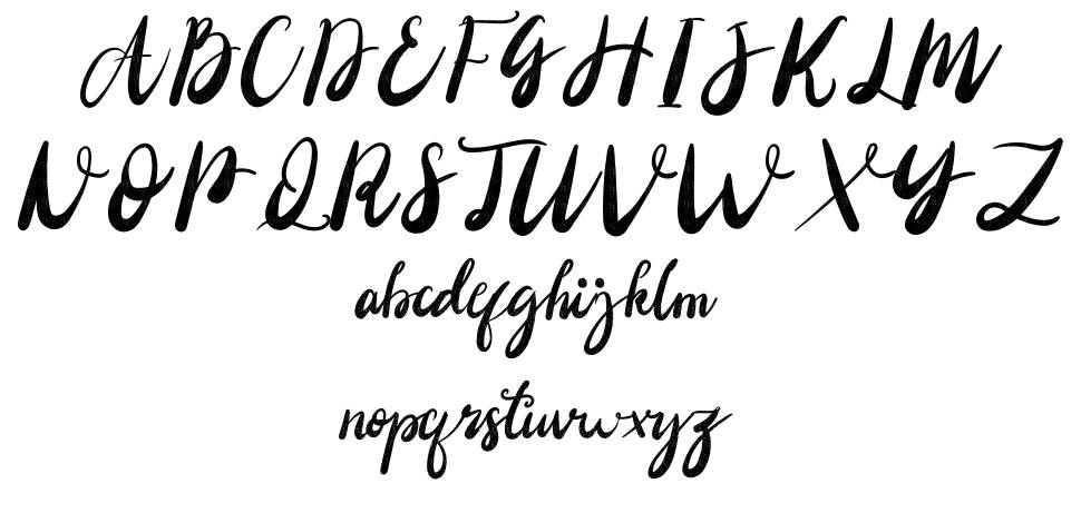 Christony font specimens