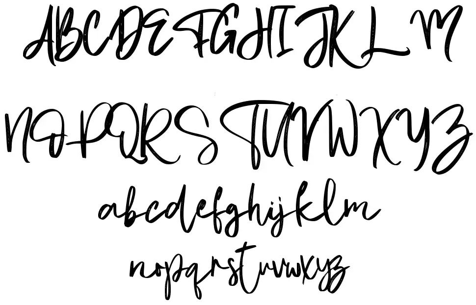 Christopher's Handwritingfont specimens