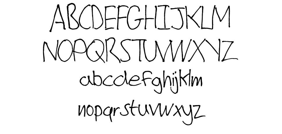 Christopher's Scribble font specimens
