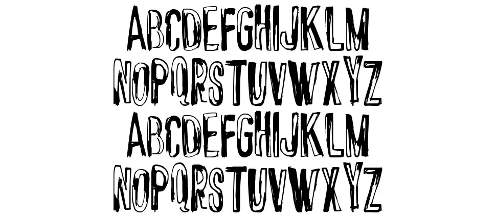 Chrome Fancy font specimens