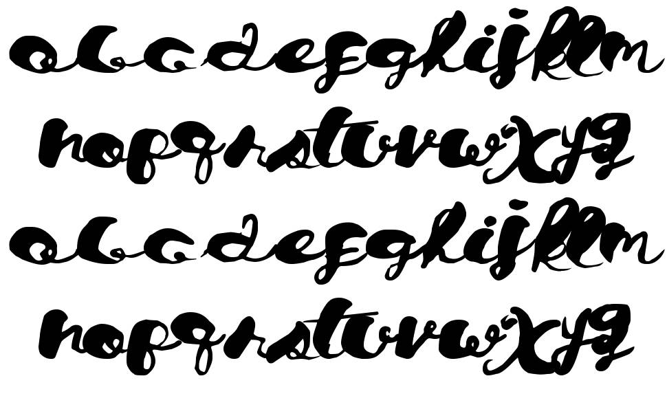 Chronical Script font specimens