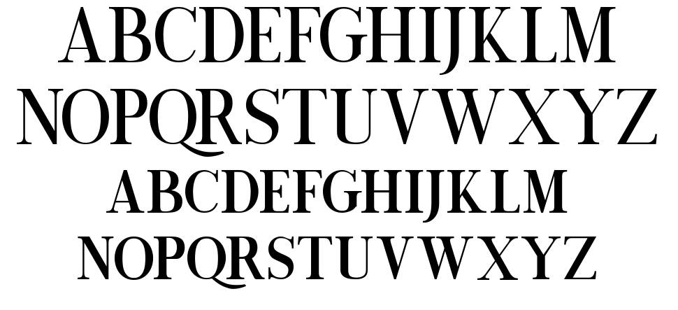 Chrono font specimens