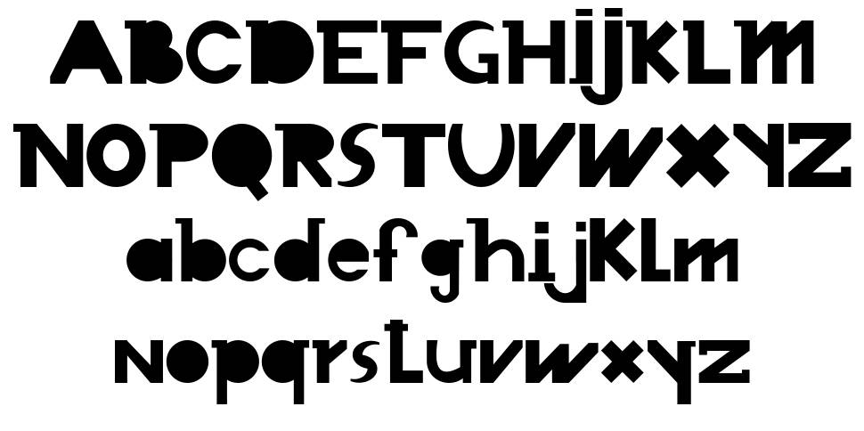 Chronodue font specimens