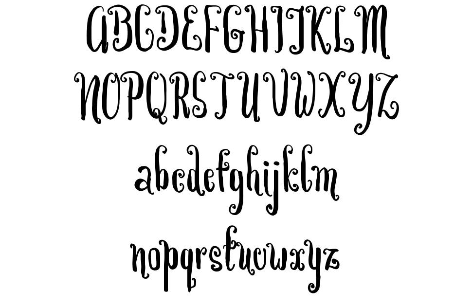 Chrysantin font Örnekler