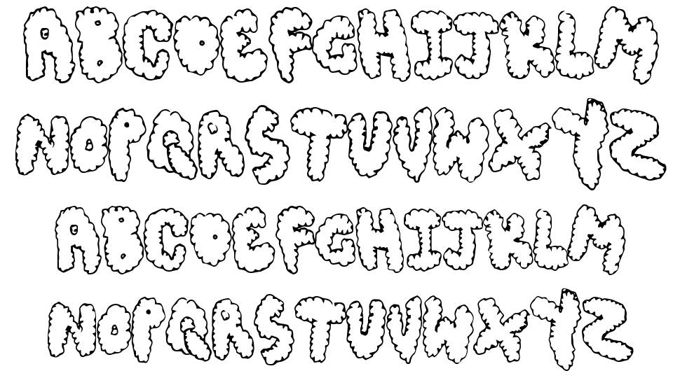 Chubby Muffin 字形 标本